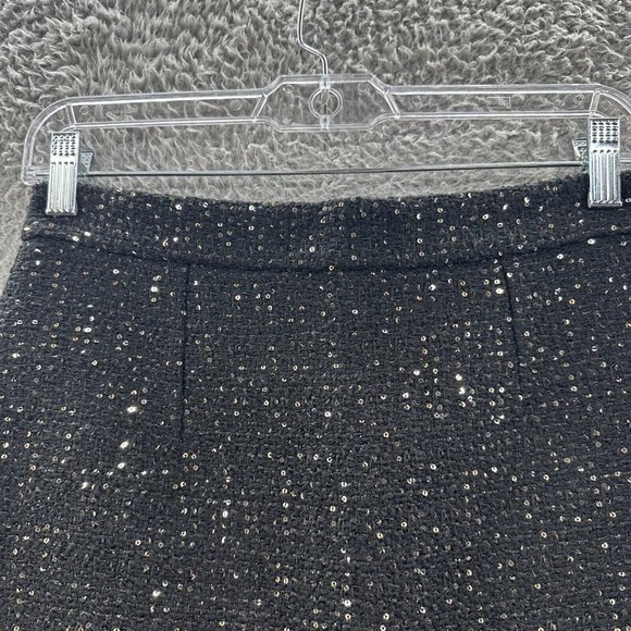 J. Inc Tube Skirt Women's Large Black Tweed Sequenced Tube Skirt Ladies L - Picture 13 of 15